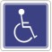 Señ Reservado Para Discapasitados Estireno 20 x 20 cm