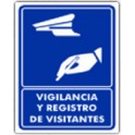 Señ Vigilancia Y Registro De Visitantes Estireno 25 x 35 cm.