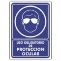 Señ Uso Obligatorio De Protección Ocular Estireno 25 x 35 cm