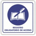 Señ Registro Obligatorio De Acceso Estireno 20 x 20 cm